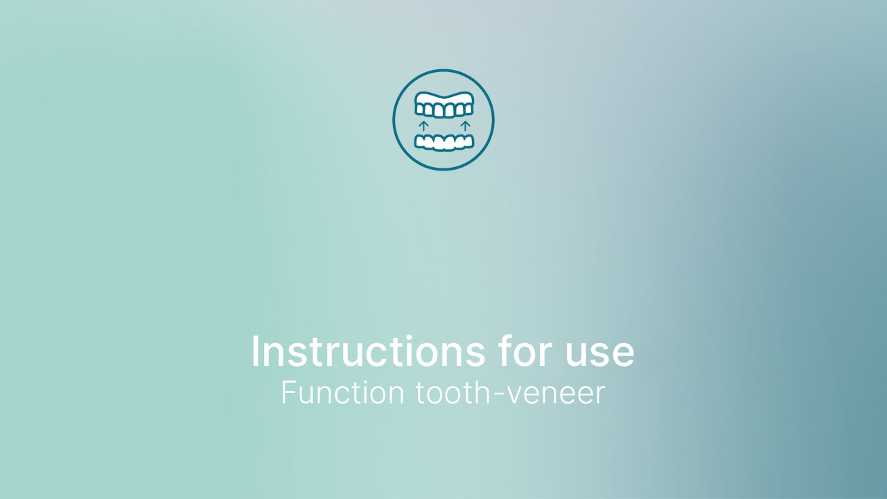 Veneera Instructions for use